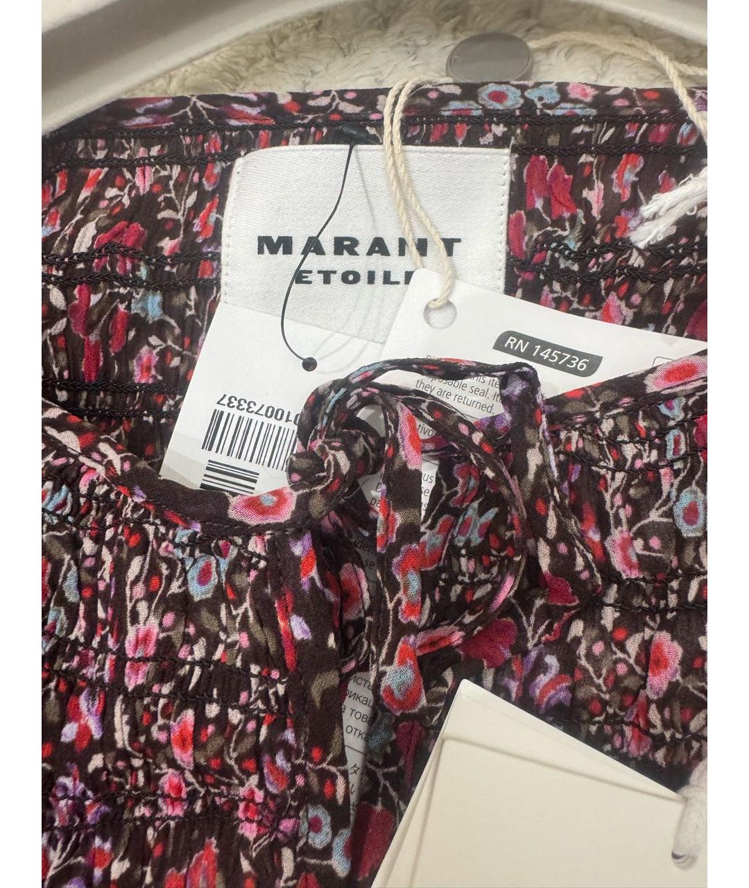 ISABEL MARANT ETOILE Мульти вискозное повседневное платье, фото 5