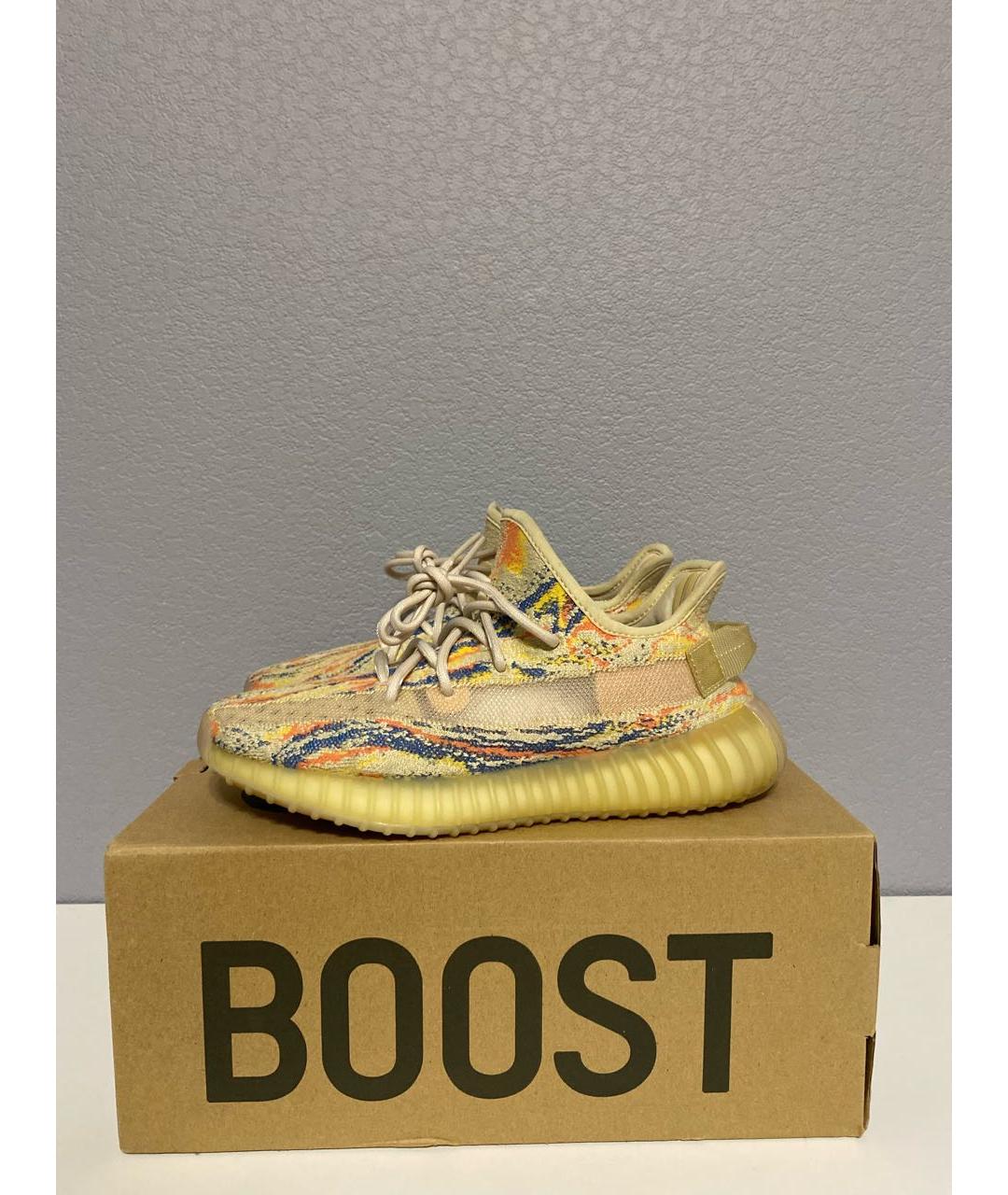 ADIDAS YEEZY Мульти текстильные низкие кроссовки / кеды, фото 3