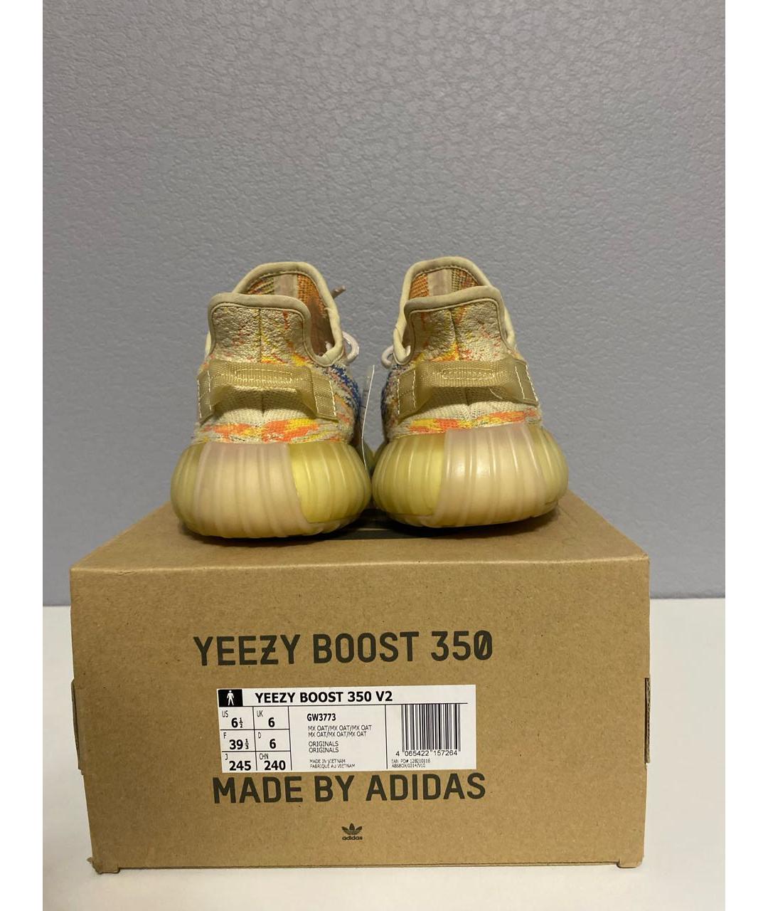 ADIDAS YEEZY Мульти текстильные низкие кроссовки / кеды, фото 4