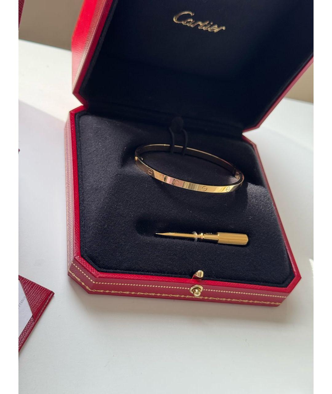 CARTIER Золотой браслет из желтого золота, фото 5