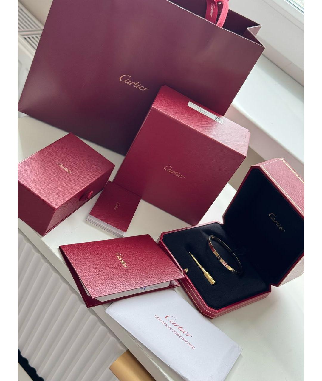 CARTIER Золотой браслет из желтого золота, фото 2