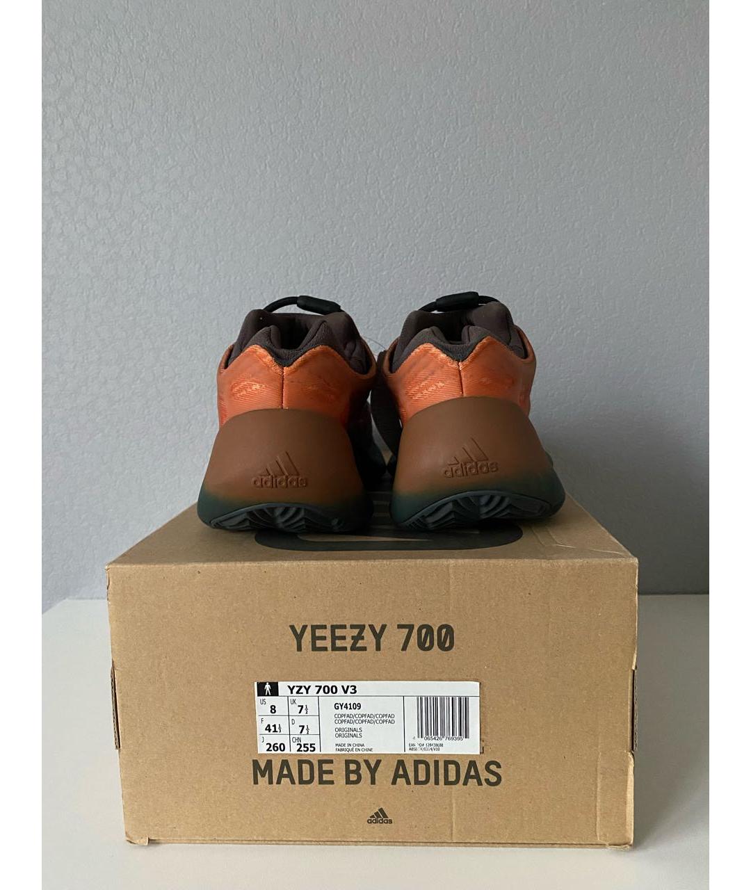 ADIDAS YEEZY Мульти текстильные низкие кроссовки / кеды, фото 4