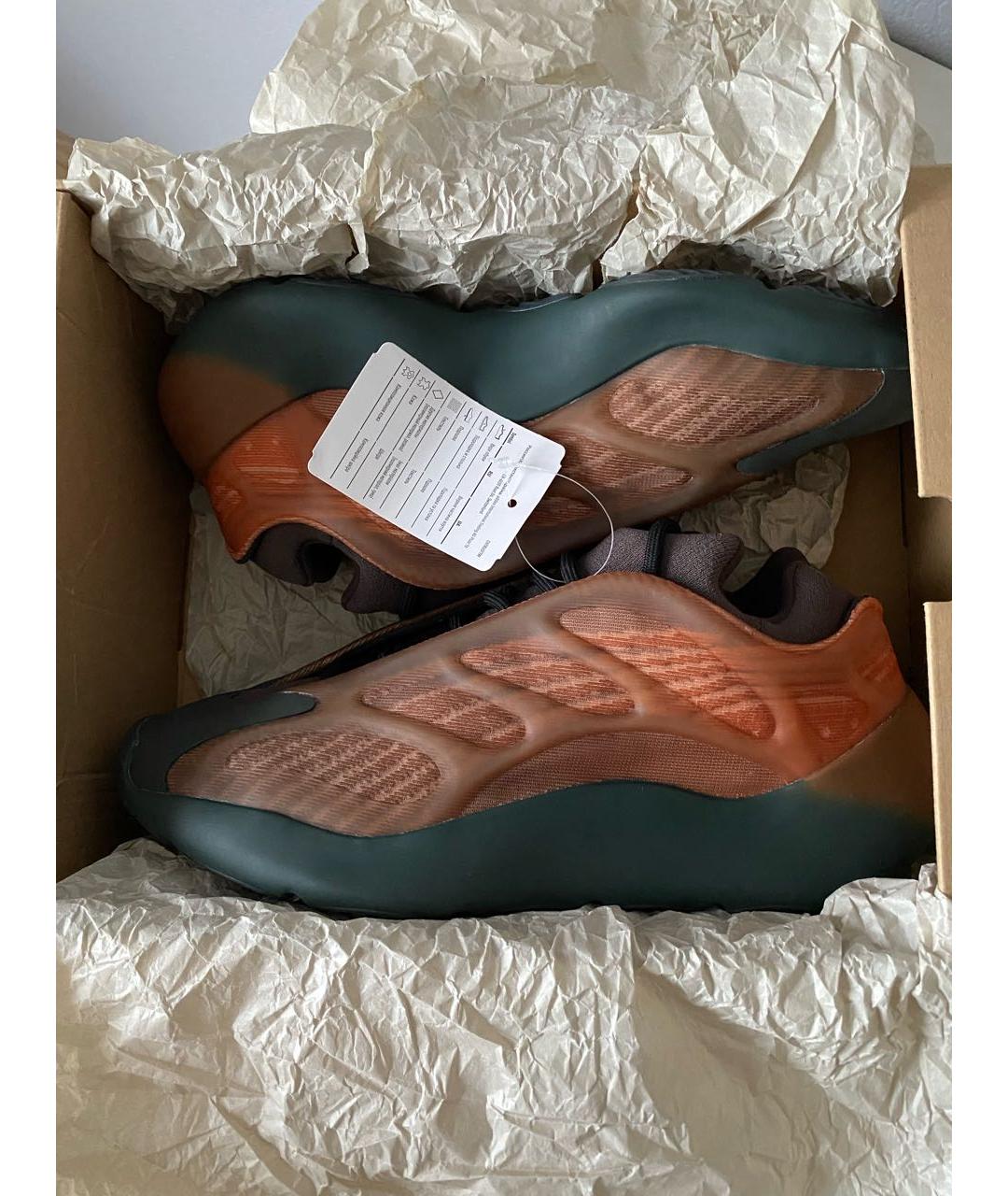 ADIDAS YEEZY Мульти текстильные низкие кроссовки / кеды, фото 2