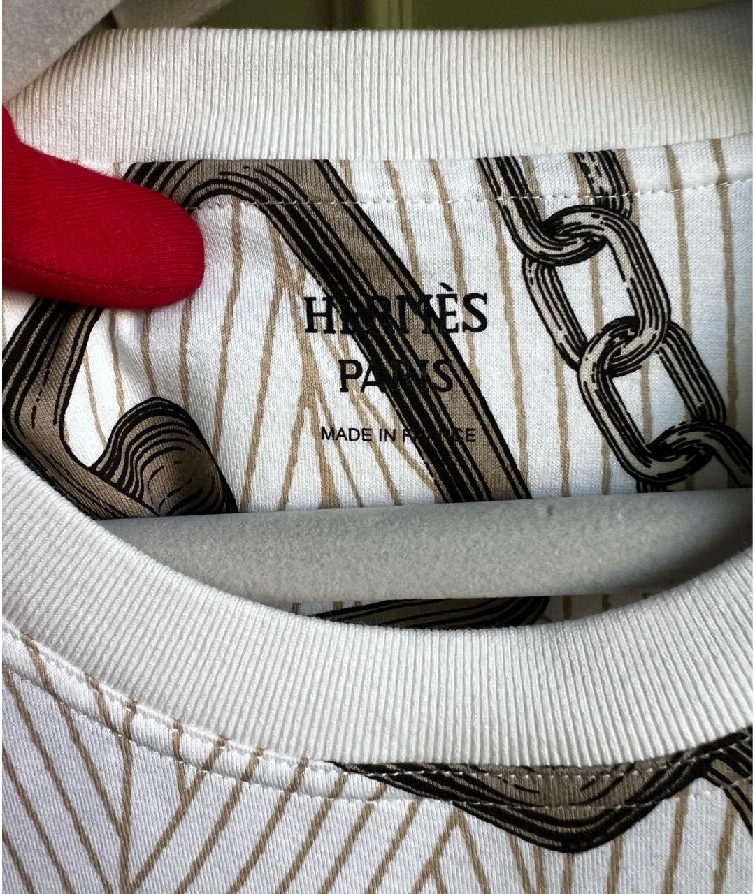 HERMES Хлопковая футболка, фото 6