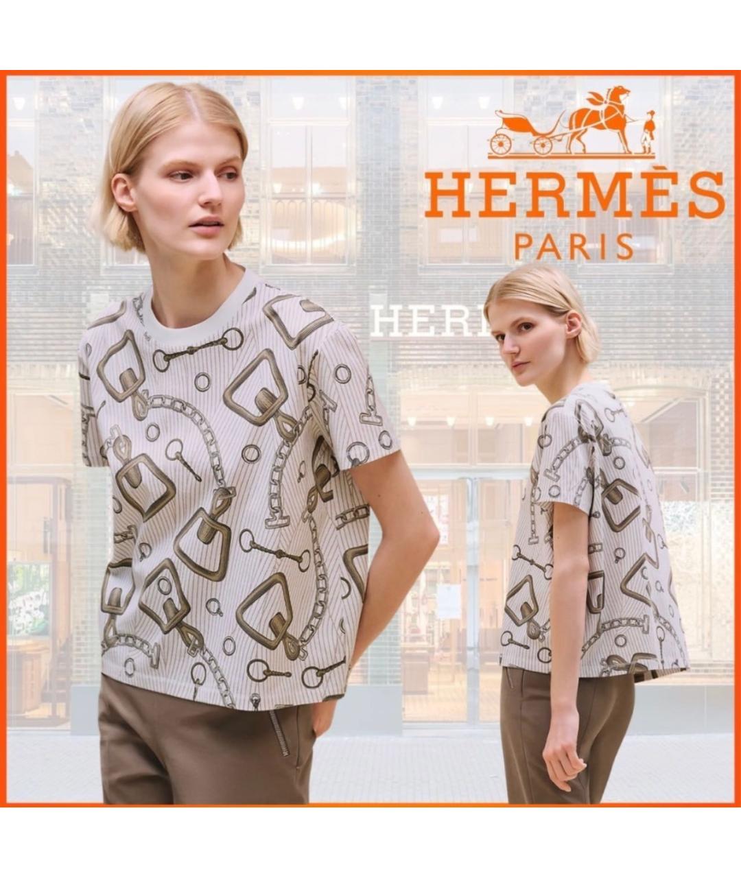 HERMES Хлопковая футболка, фото 3