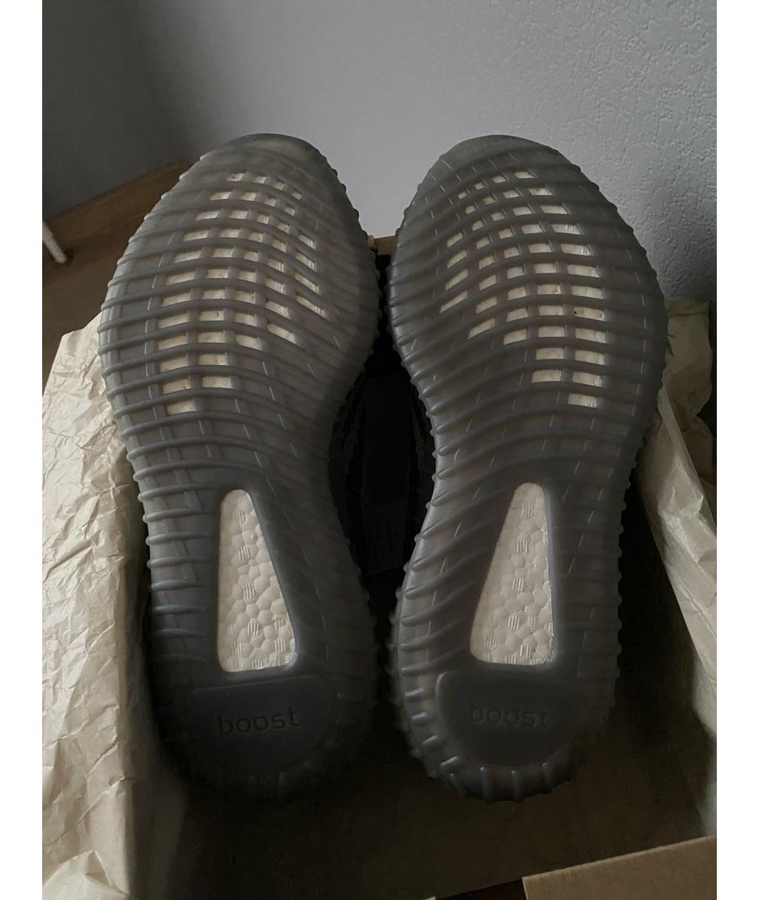 ADIDAS YEEZY Серые текстильные низкие кроссовки / кеды, фото 7