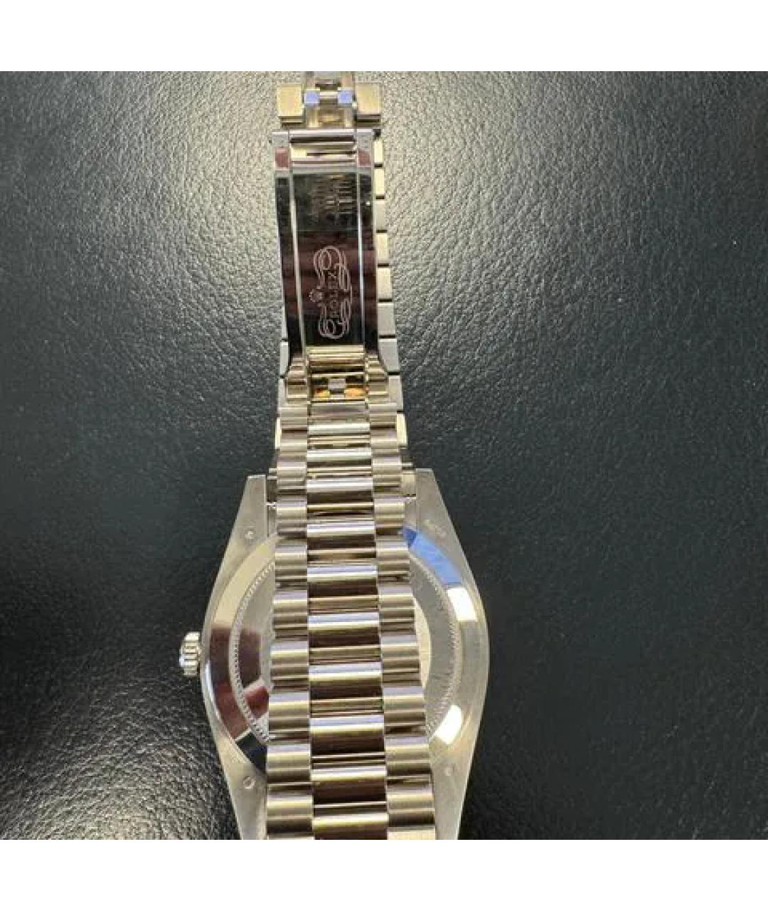 ROLEX Синие часы из белого золота, фото 5