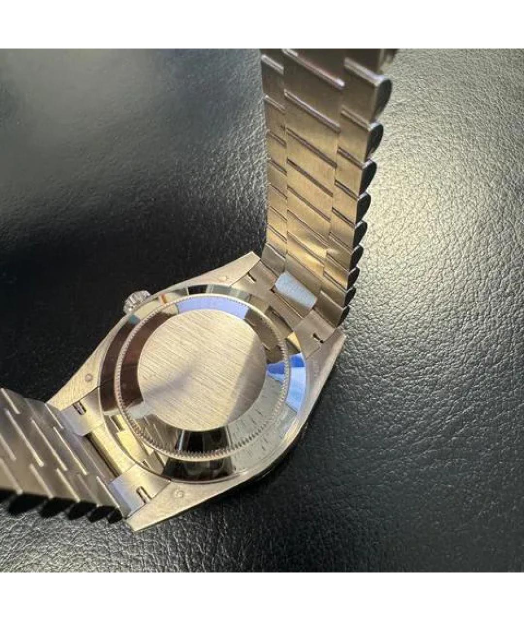 ROLEX Синие часы из белого золота, фото 4