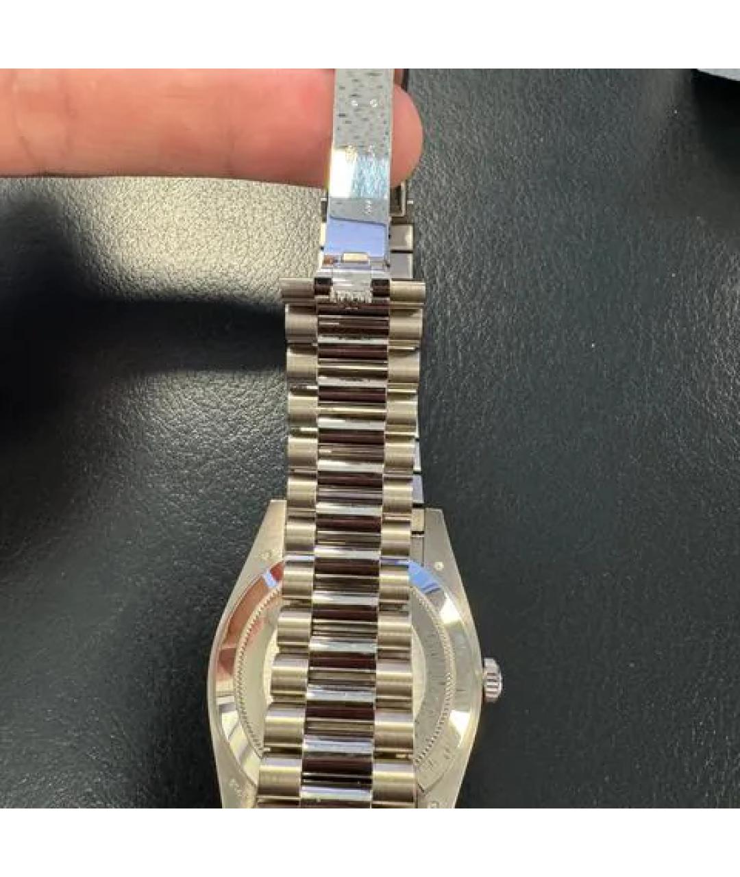 ROLEX Синие часы из белого золота, фото 6