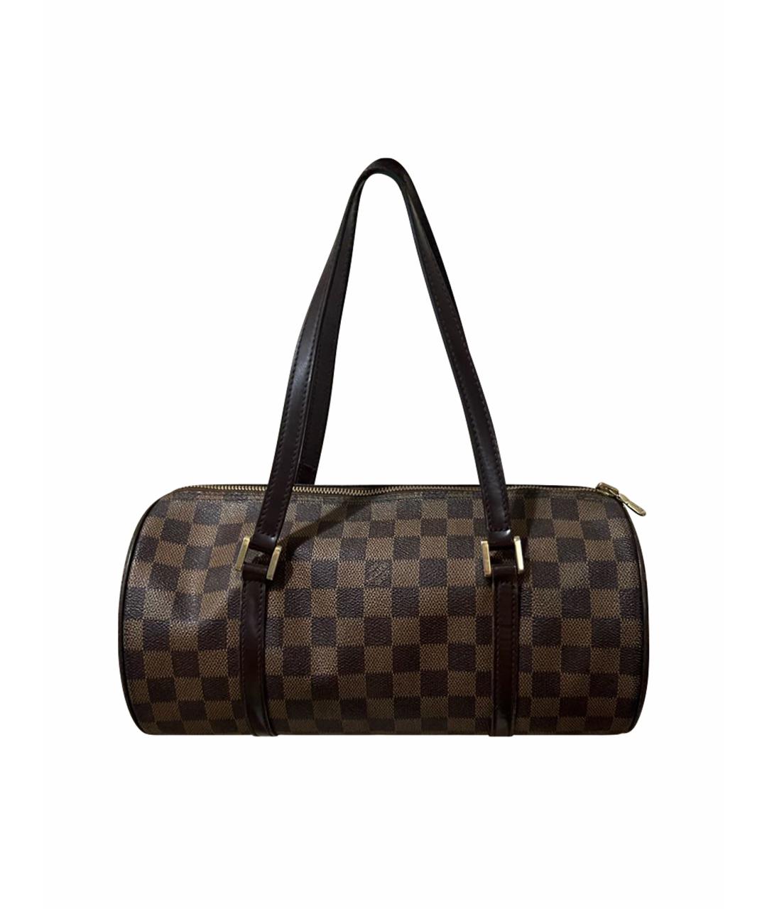 LOUIS VUITTON Коричневая сумка с короткими ручками, фото 1