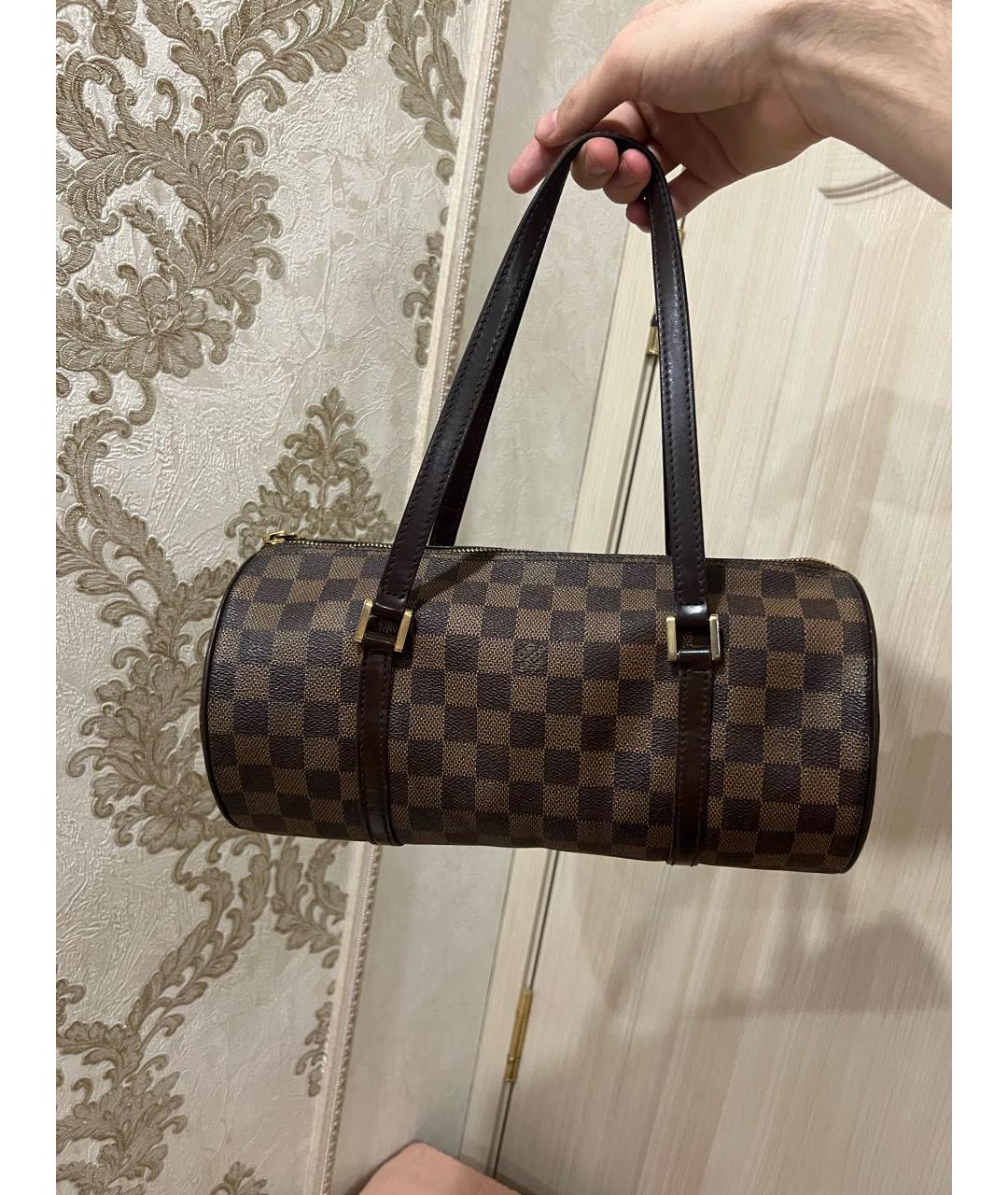 LOUIS VUITTON Коричневая сумка с короткими ручками, фото 2