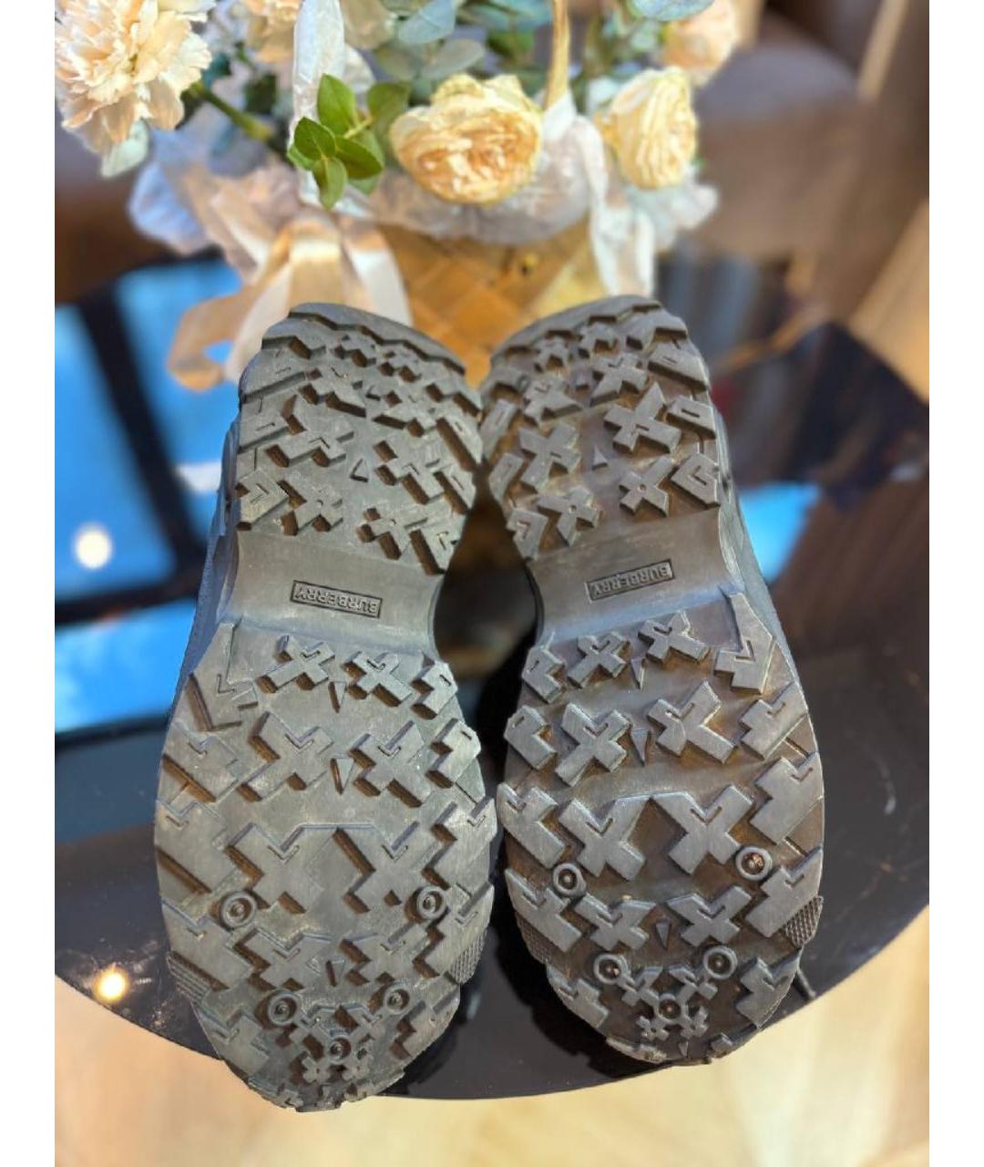 BURBERRY Черные кроссовки, фото 5