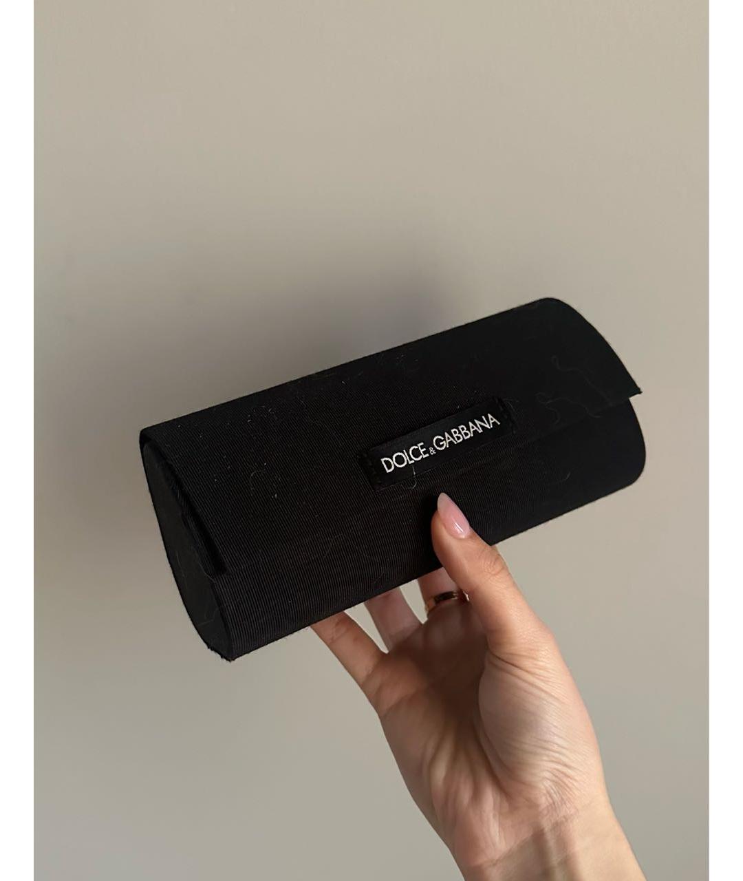 DOLCE&GABBANA Черные пластиковые солнцезащитные очки, фото 4