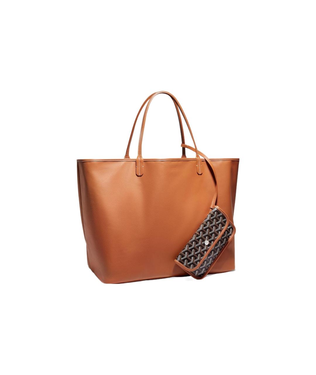GOYARD Черная кожаная сумка тоут, фото 7