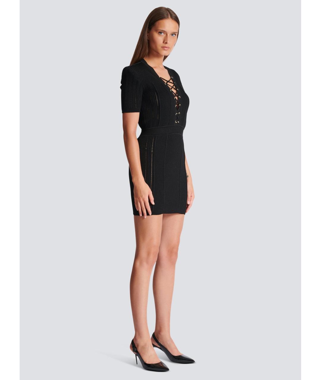 BALMAIN Черное коктейльное платье, фото 6