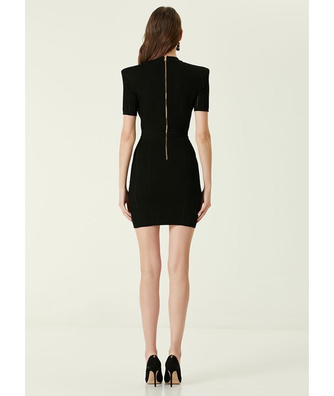 BALMAIN Черное коктейльное платье, фото 5
