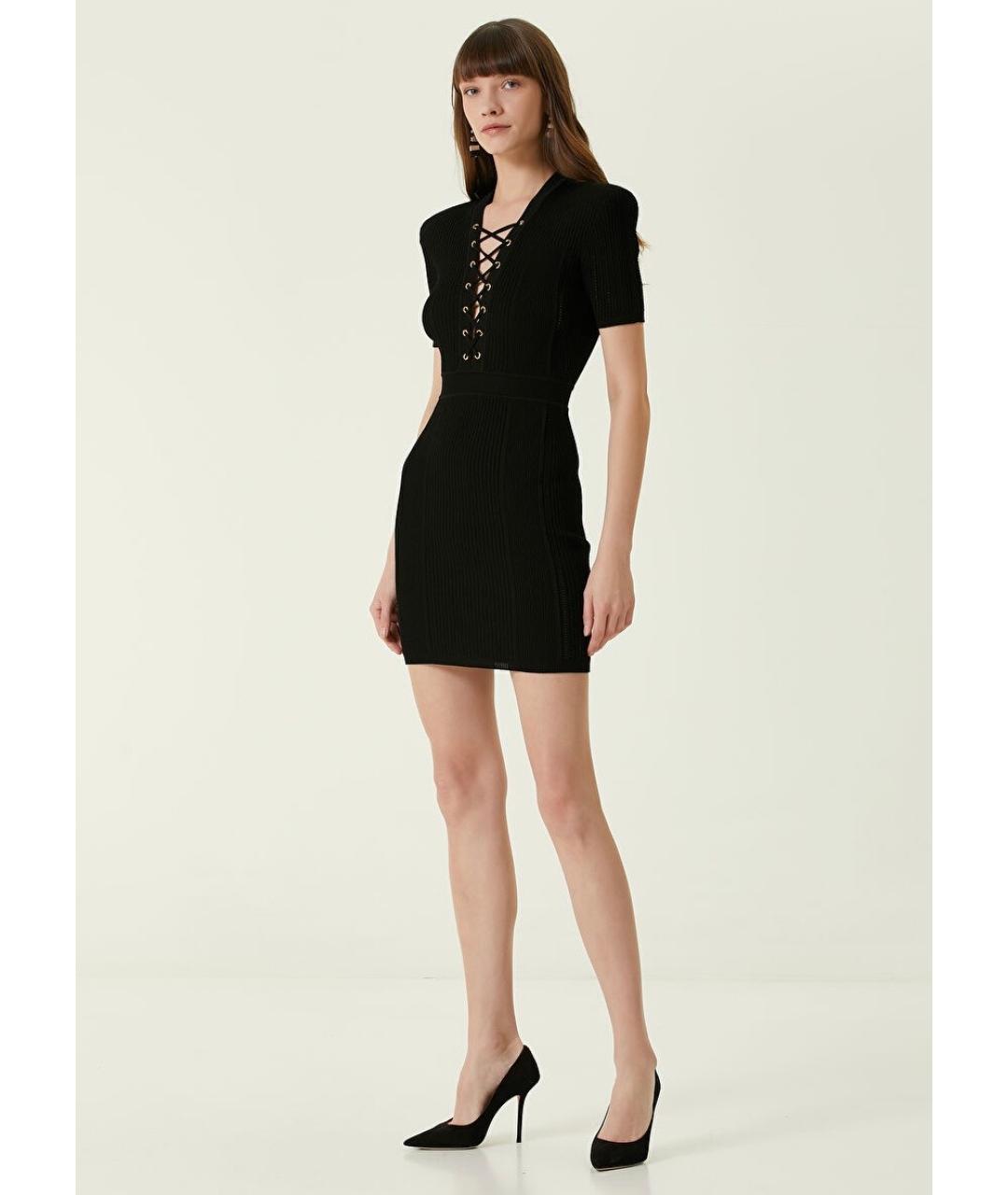 BALMAIN Черное коктейльное платье, фото 2