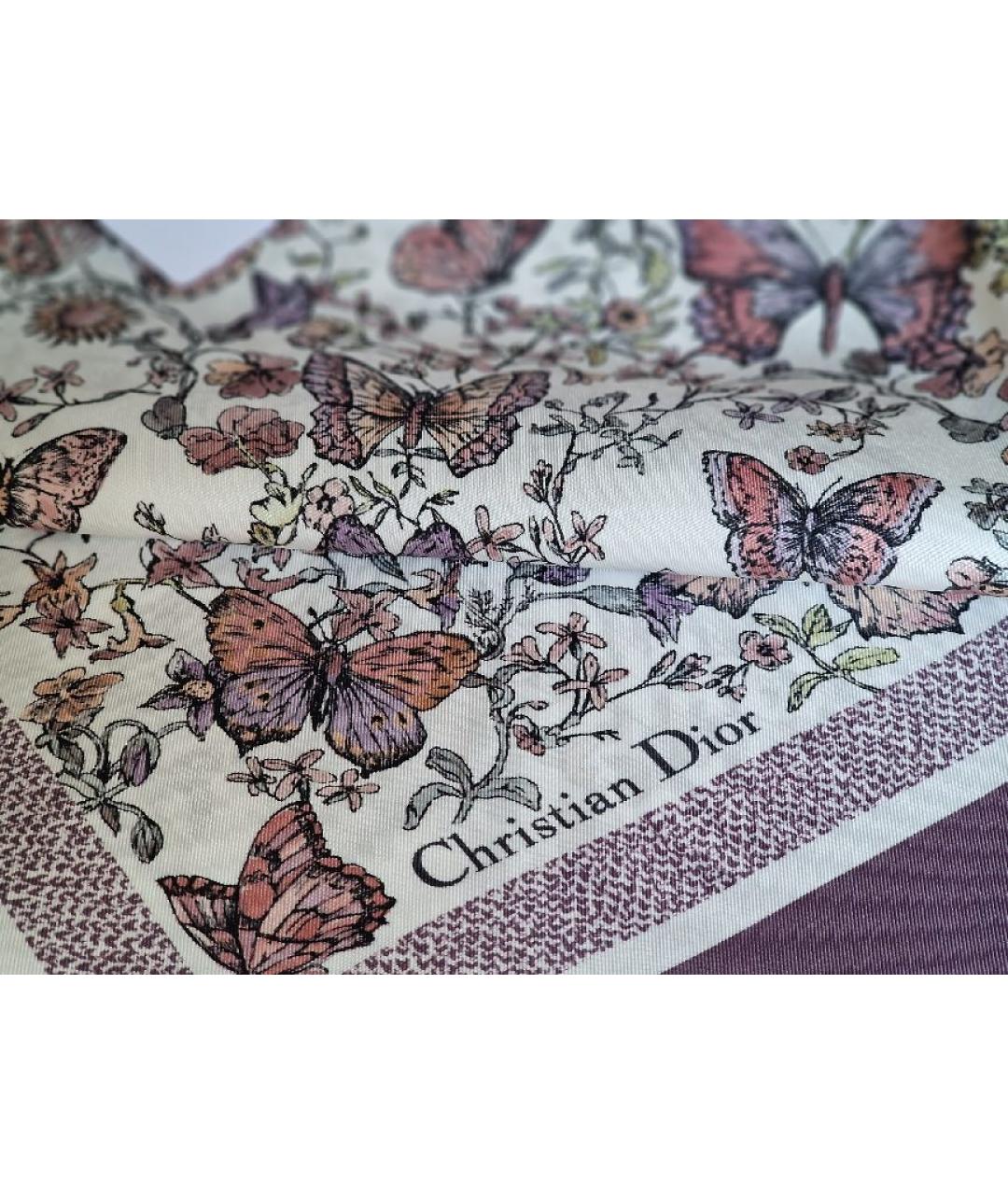 CHRISTIAN DIOR Мульти шелковая блузы, фото 7