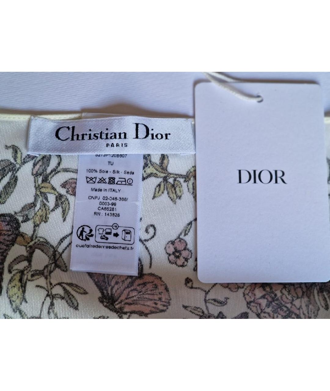 CHRISTIAN DIOR Мульти шелковая блузы, фото 5