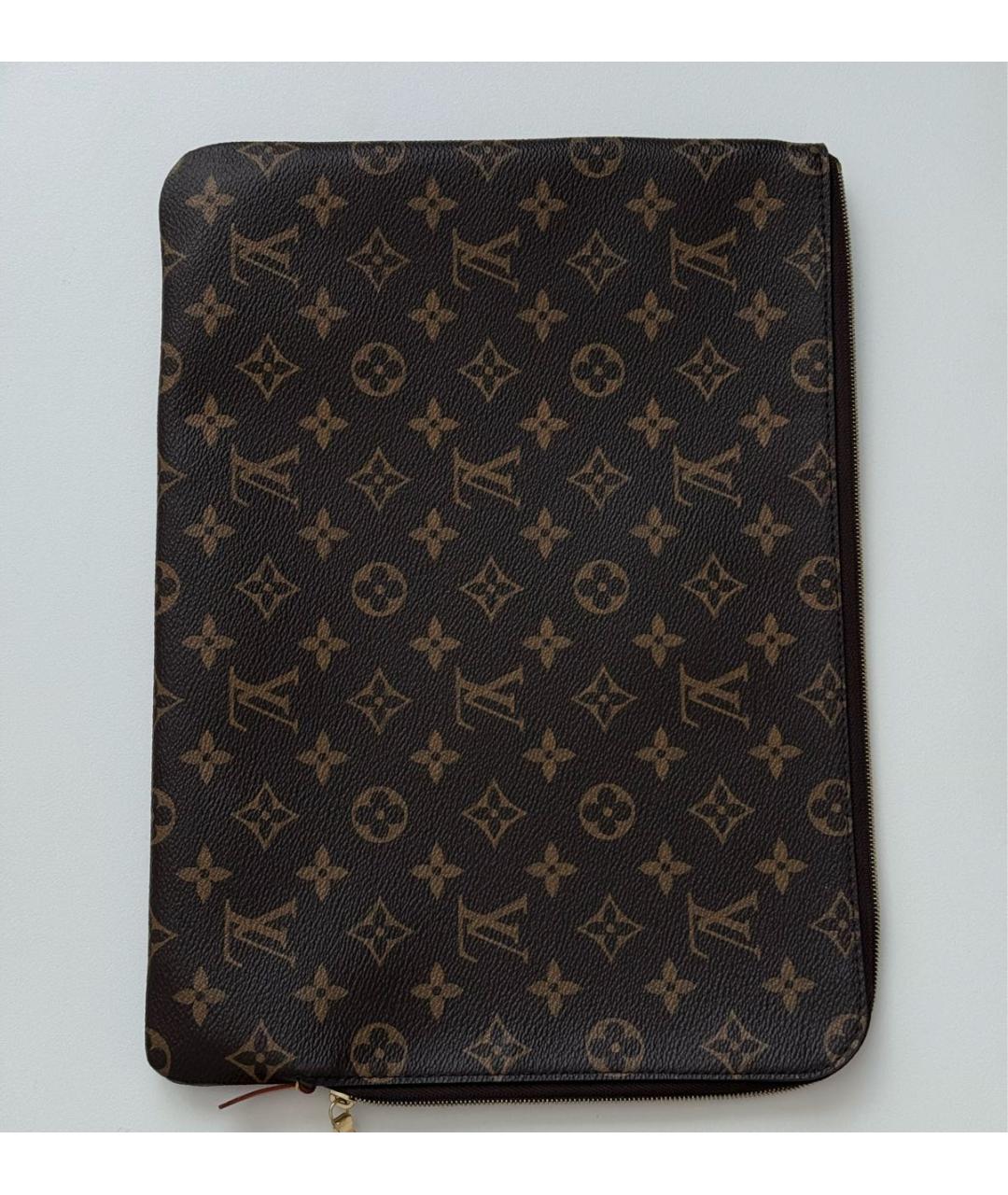 LOUIS VUITTON Коричневая папка для документов, фото 6