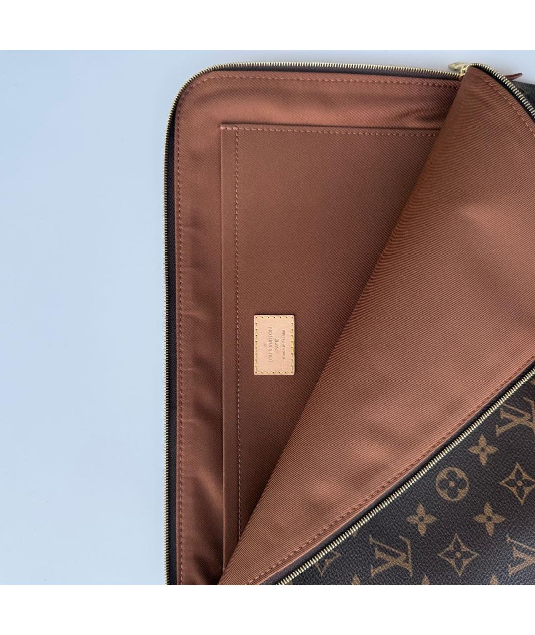 LOUIS VUITTON Коричневая папка для документов, фото 2