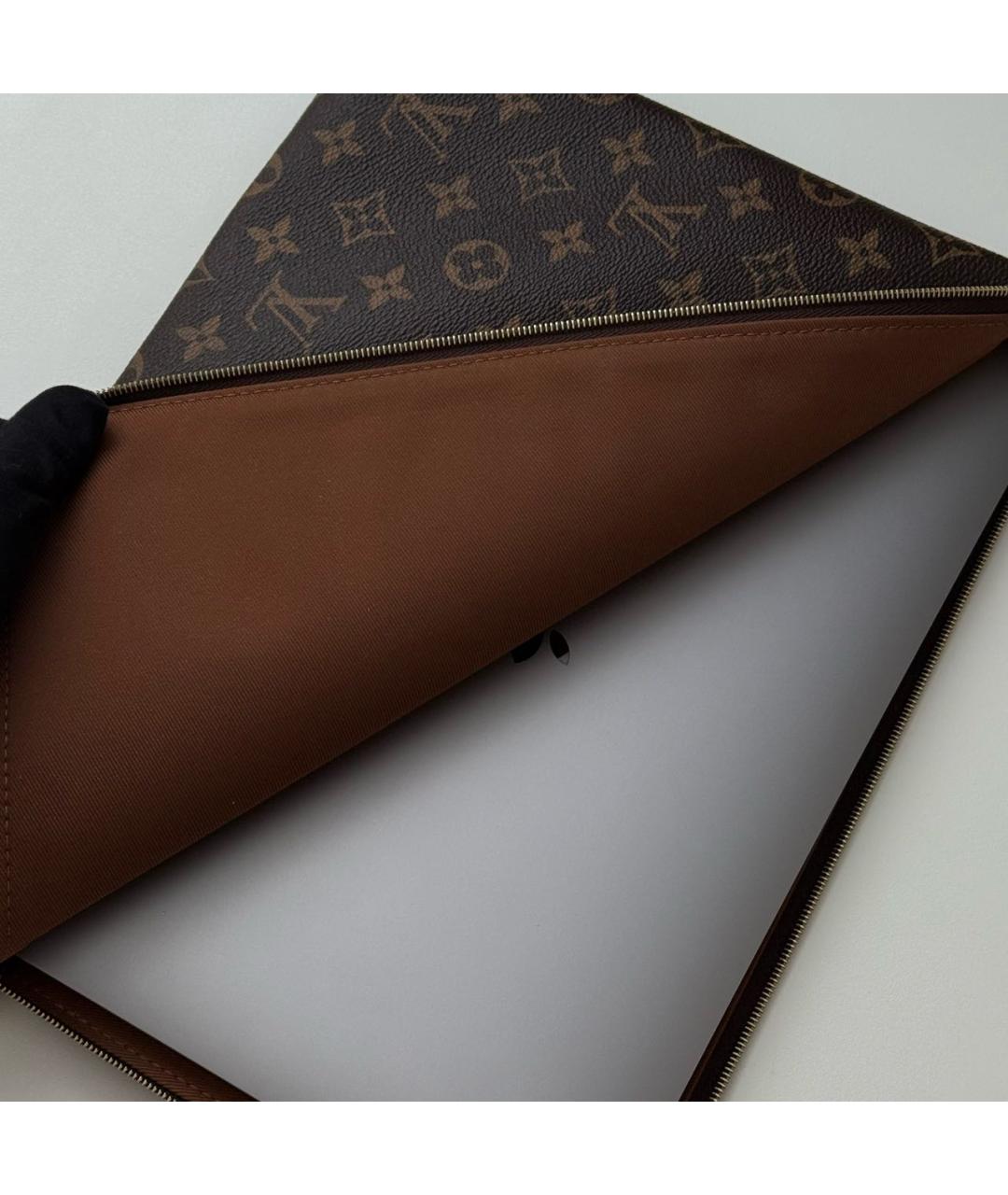 LOUIS VUITTON Коричневая папка для документов, фото 4