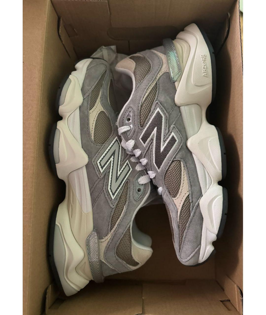 NEW BALANCE Серые замшевые кроссовки, фото 2