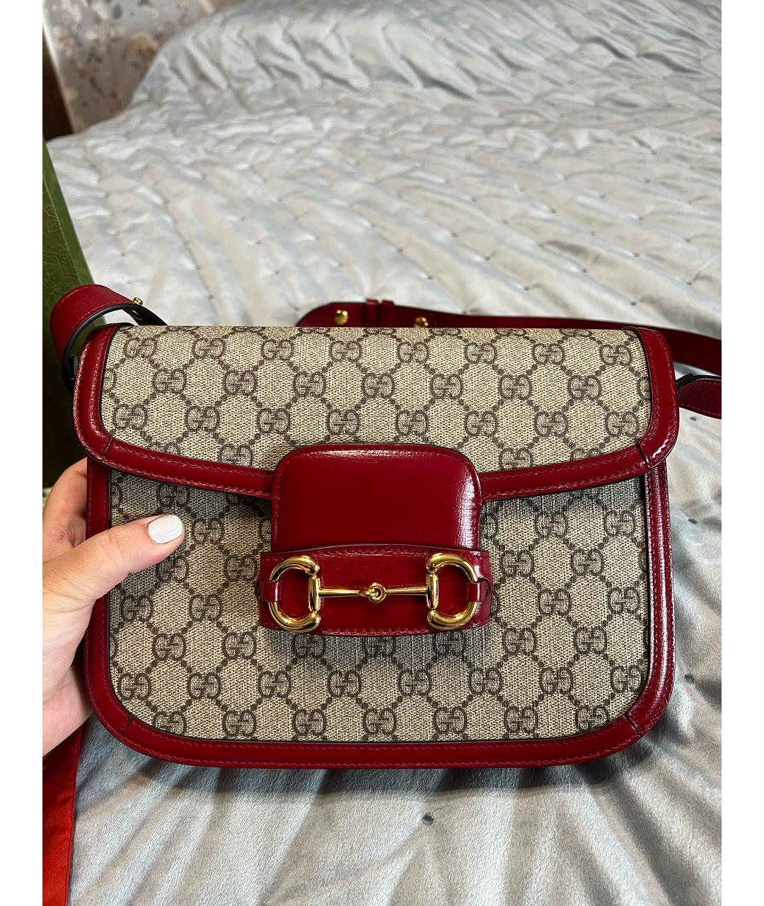 GUCCI Бордовая сумка через плечо, фото 2