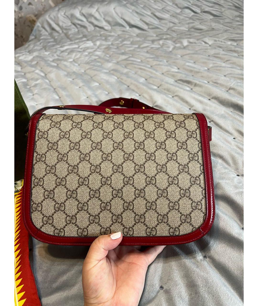 GUCCI Бордовая сумка через плечо, фото 3