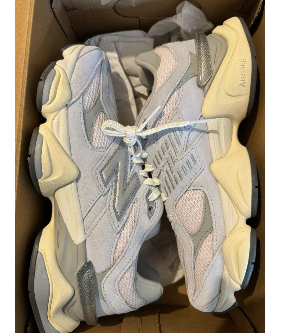 NEW BALANCE Серые замшевые кроссовки, фото 2