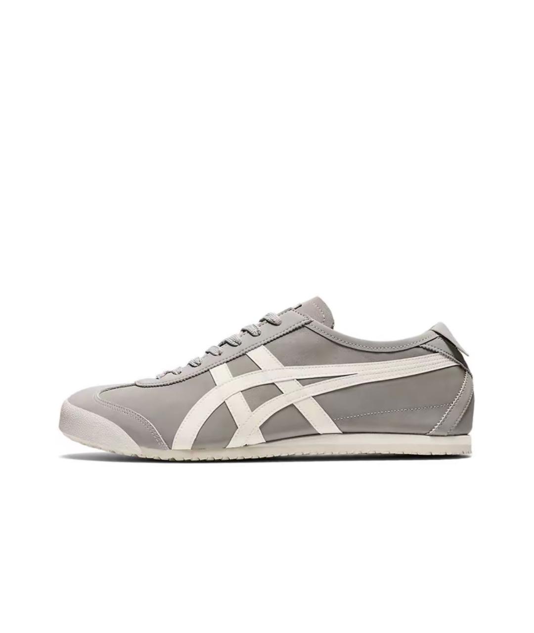 ONITSUKA TIGER Серые кожаные кроссовки, фото 3