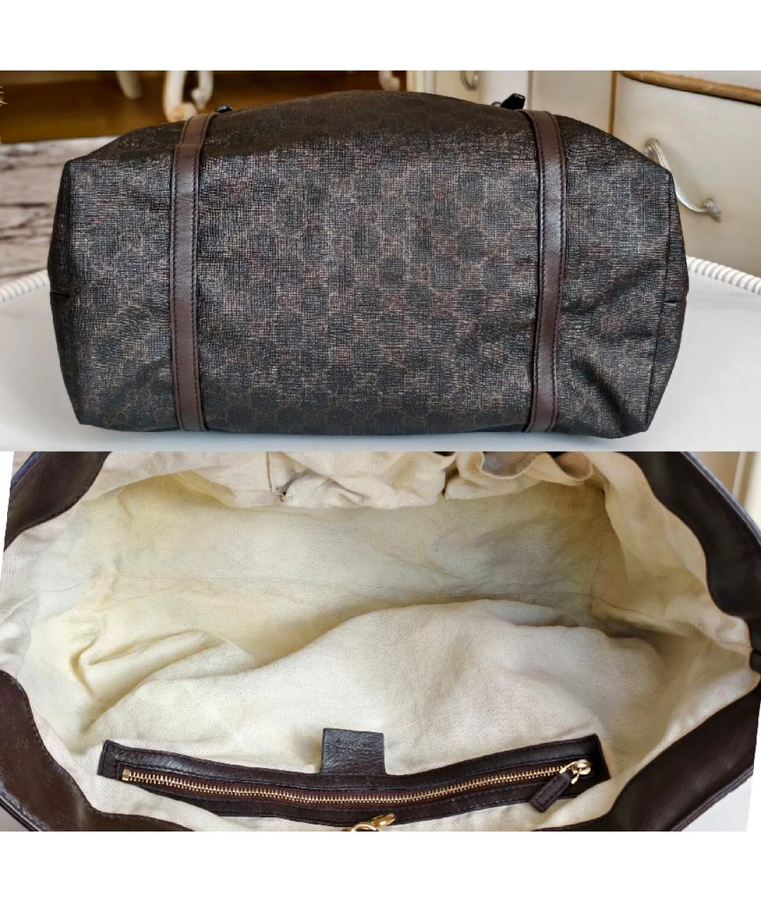 GUCCI Коричневая сумка тоут, фото 6