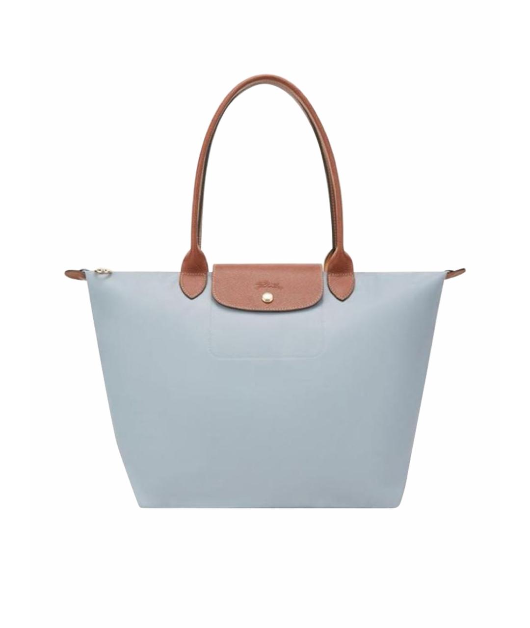LONGCHAMP Голубая сумка тоут, фото 1