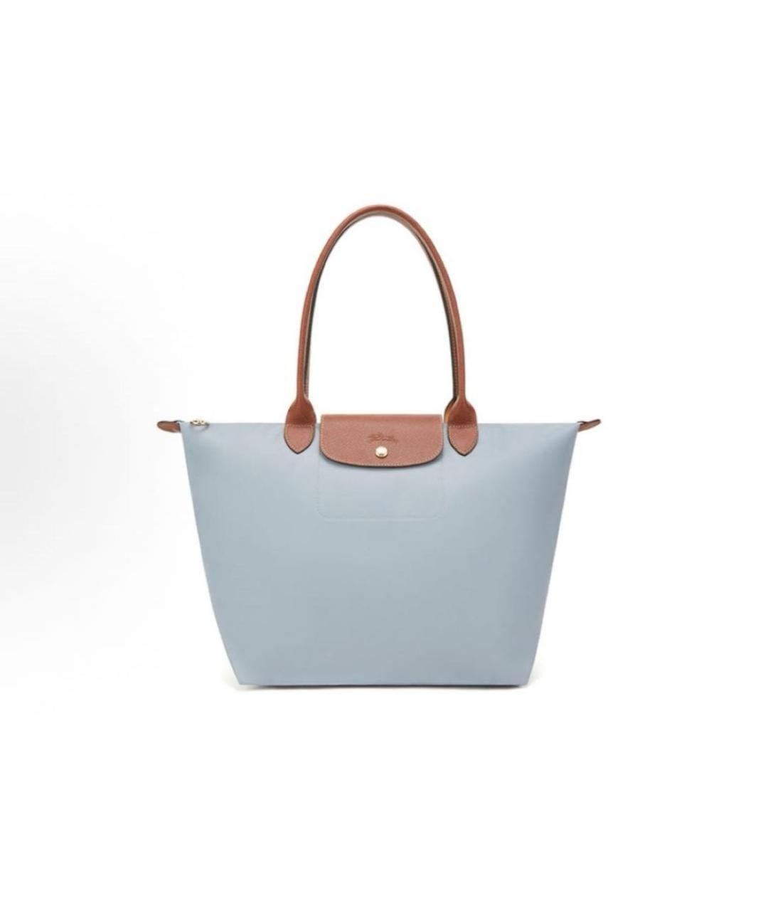 LONGCHAMP Голубая сумка тоут, фото 3
