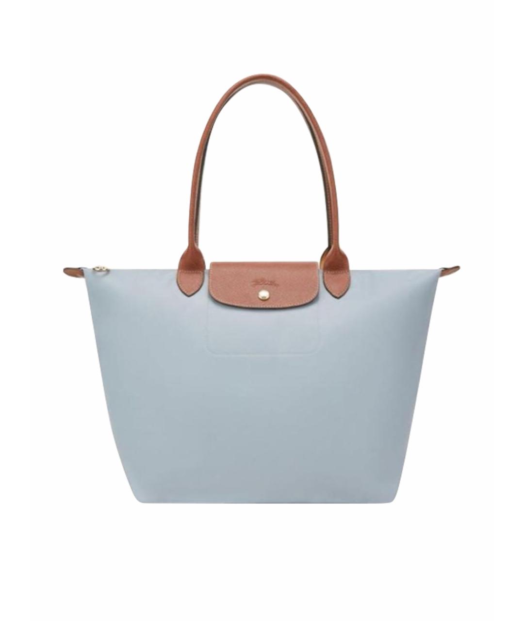 LONGCHAMP Голубая сумка тоут, фото 1