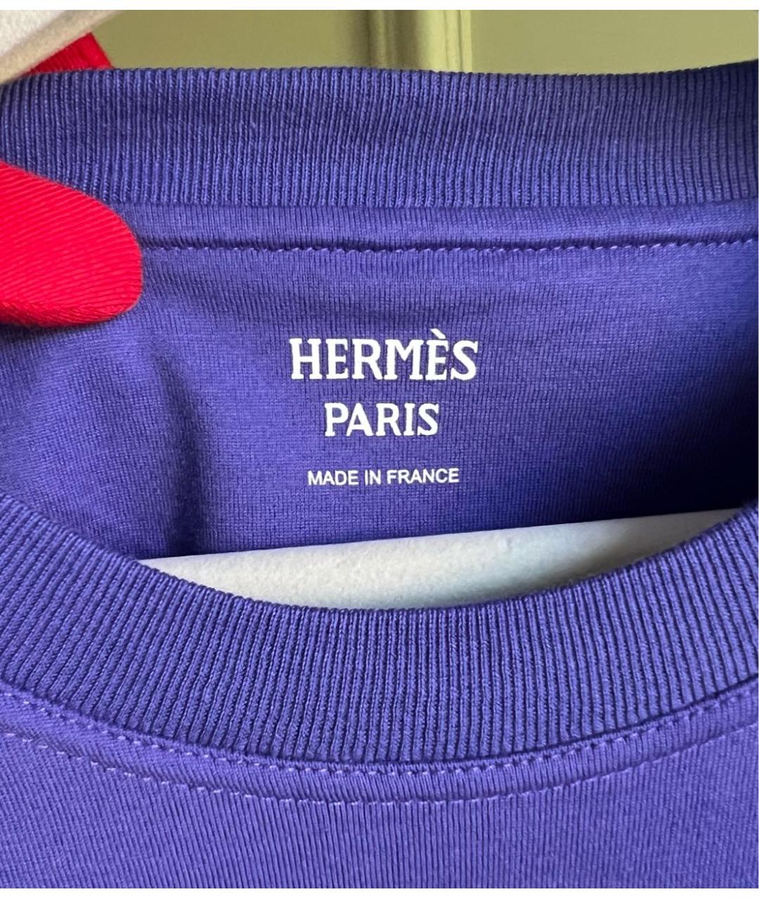 HERMES Хлопковая футболка, фото 5