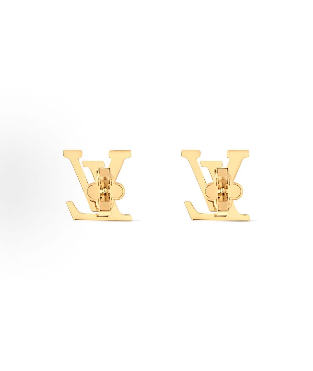LOUIS VUITTON Голубые металлические серьги, фото 3