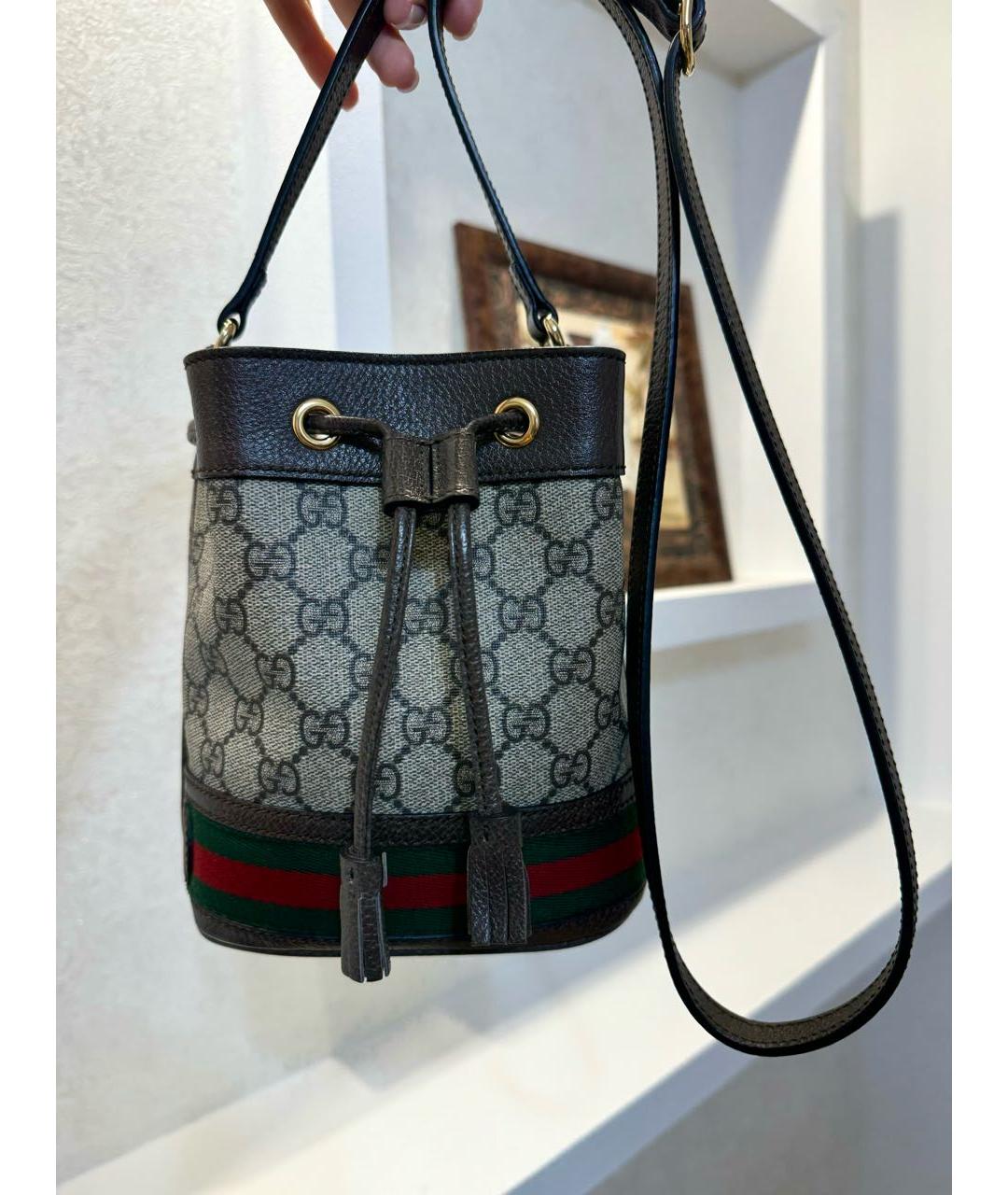 GUCCI Коричневая сумка через плечо, фото 7