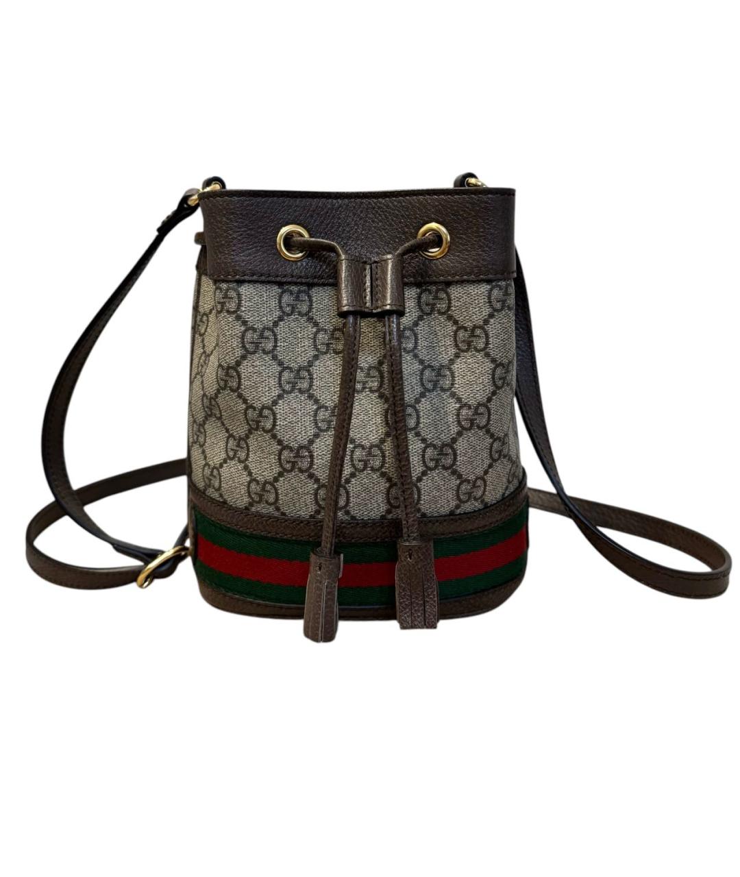 GUCCI Коричневая сумка через плечо, фото 1