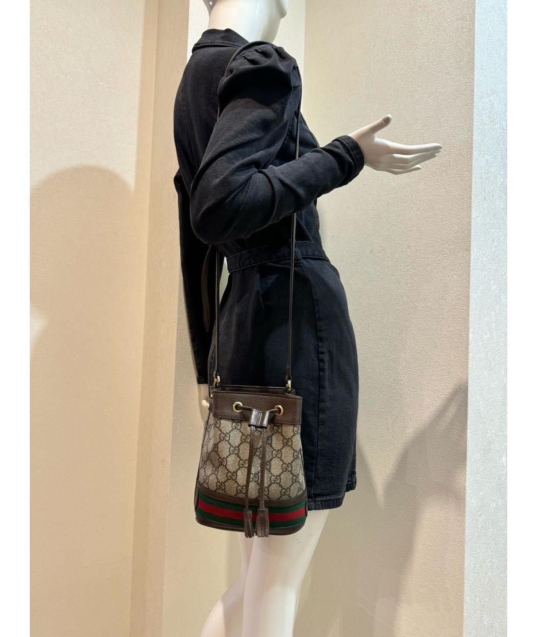 GUCCI Коричневая сумка через плечо, фото 4