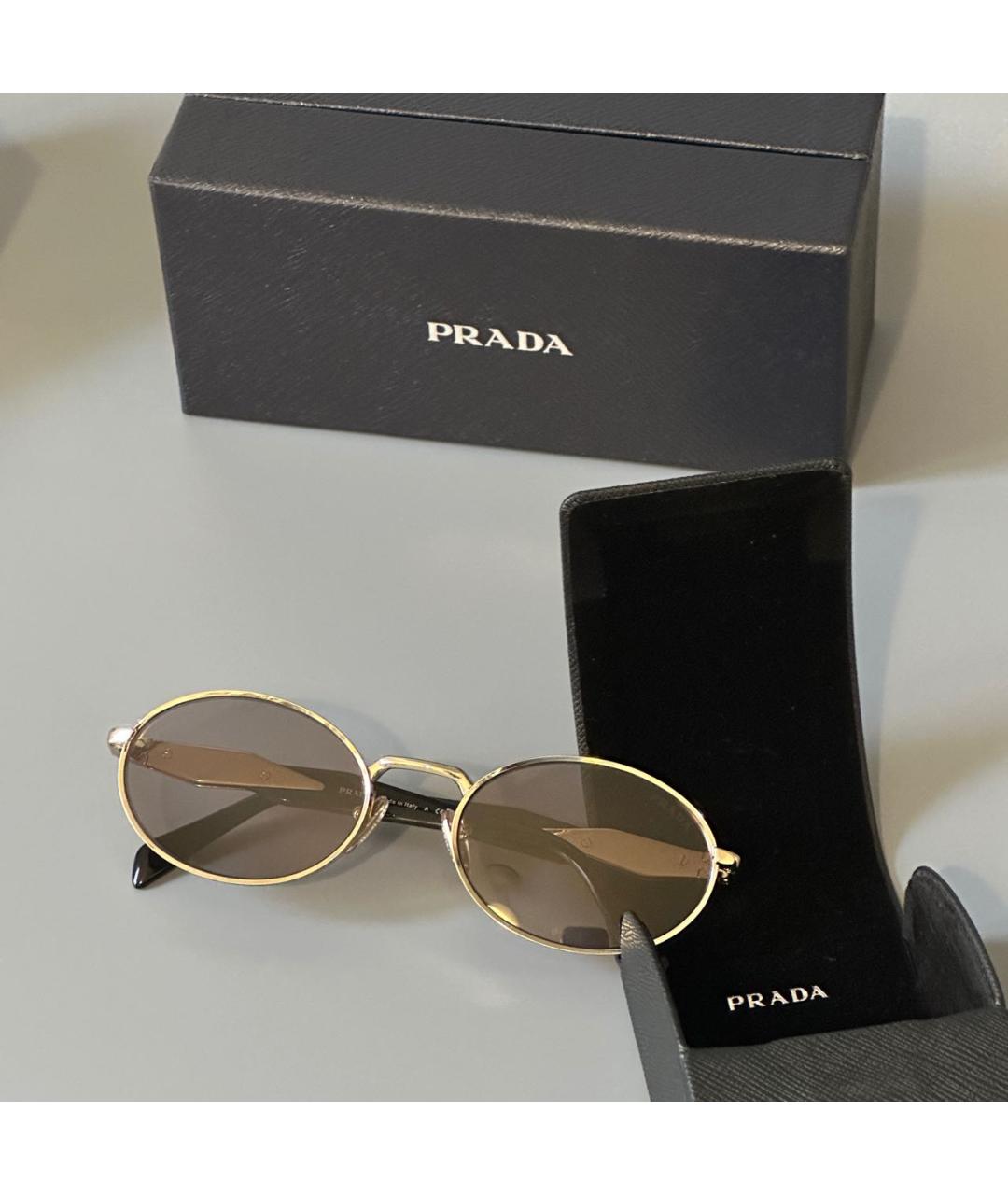 PRADA Металлические солнцезащитные очки, фото 4