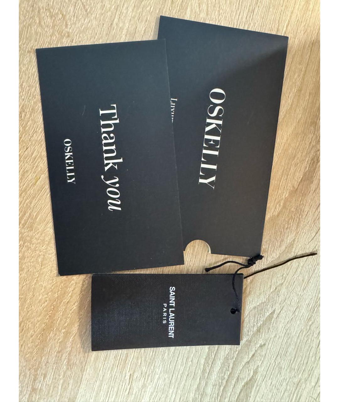 SAINT LAURENT Черная хлопковая футболка, фото 5