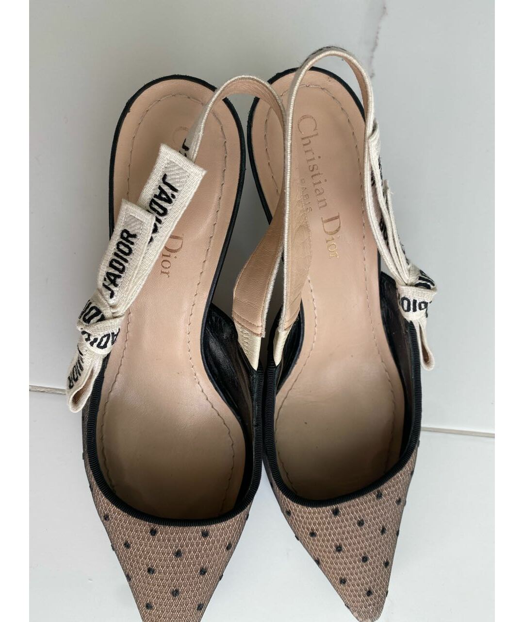 CHRISTIAN DIOR Черные кожаные туфли, фото 5