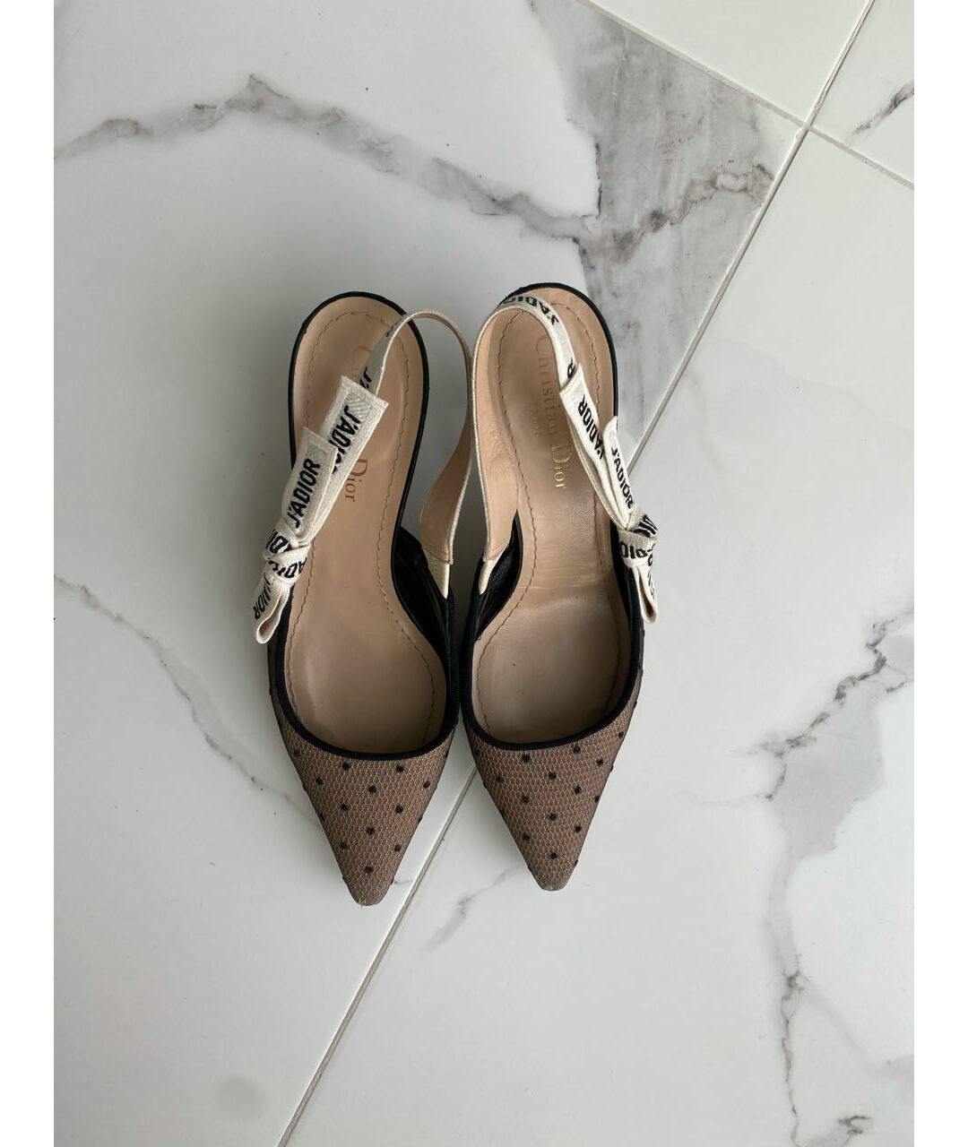 CHRISTIAN DIOR Черные кожаные туфли, фото 6