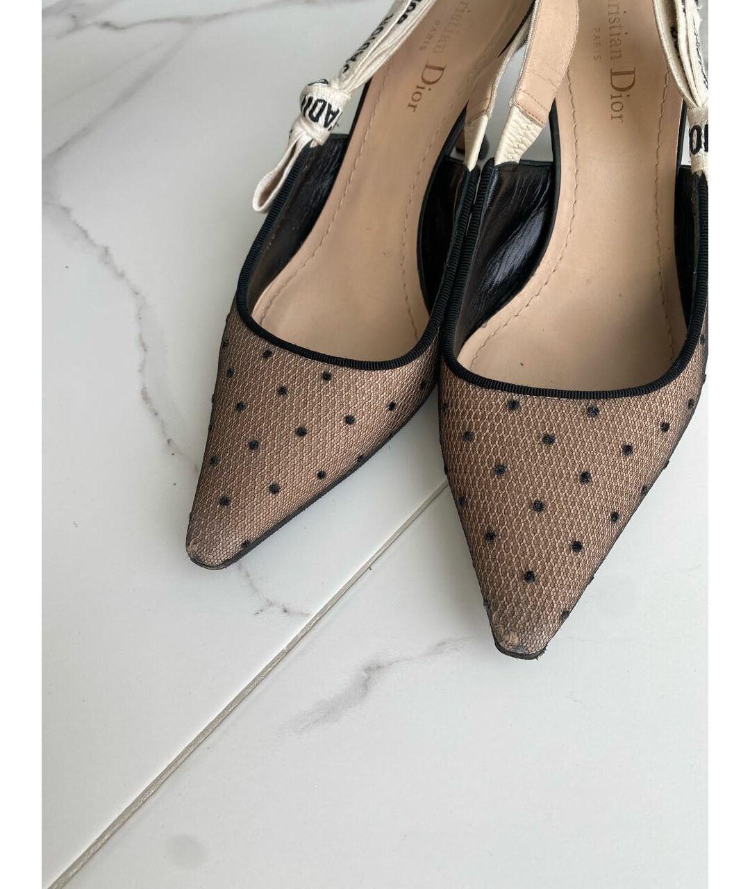 CHRISTIAN DIOR Черные кожаные туфли, фото 7