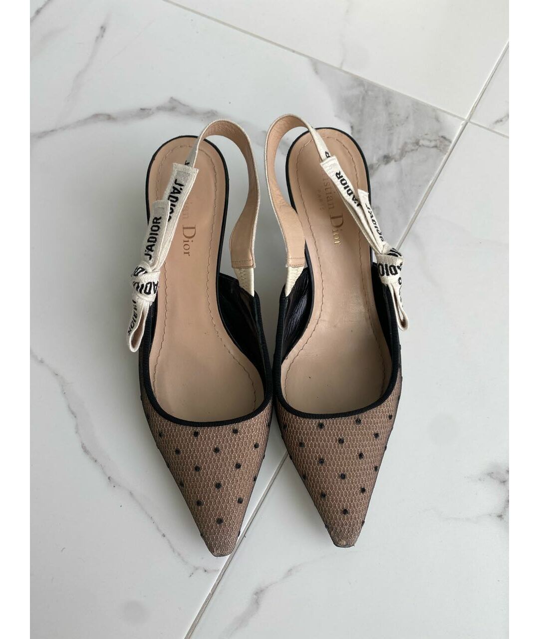 CHRISTIAN DIOR Черные кожаные туфли, фото 2