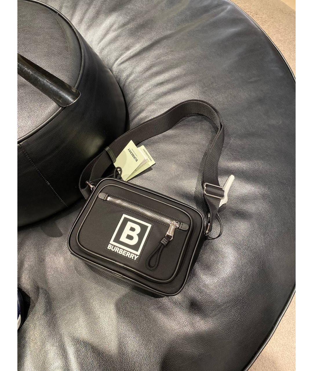 BURBERRY Черная сумка на плечо, фото 2