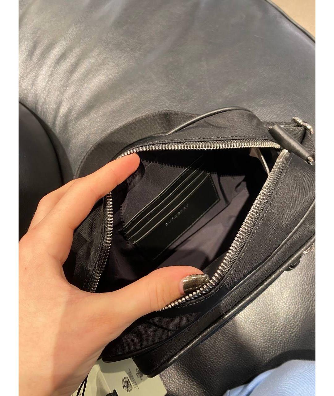 BURBERRY Черная сумка на плечо, фото 4