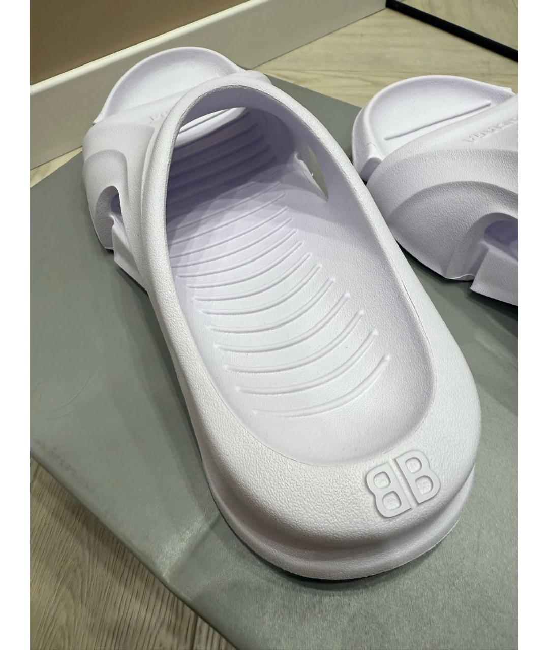 BALENCIAGA Резиновые шлепанцы, фото 4