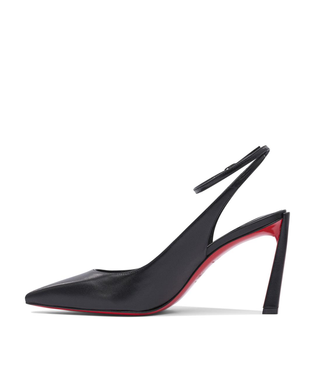 CHRISTIAN LOUBOUTIN Черные кожаные туфли, фото 3